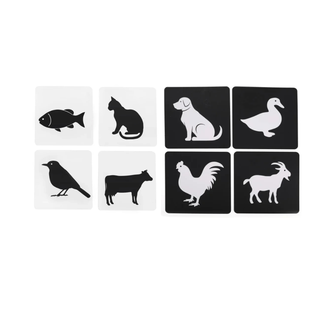 Animal Black and White Cards