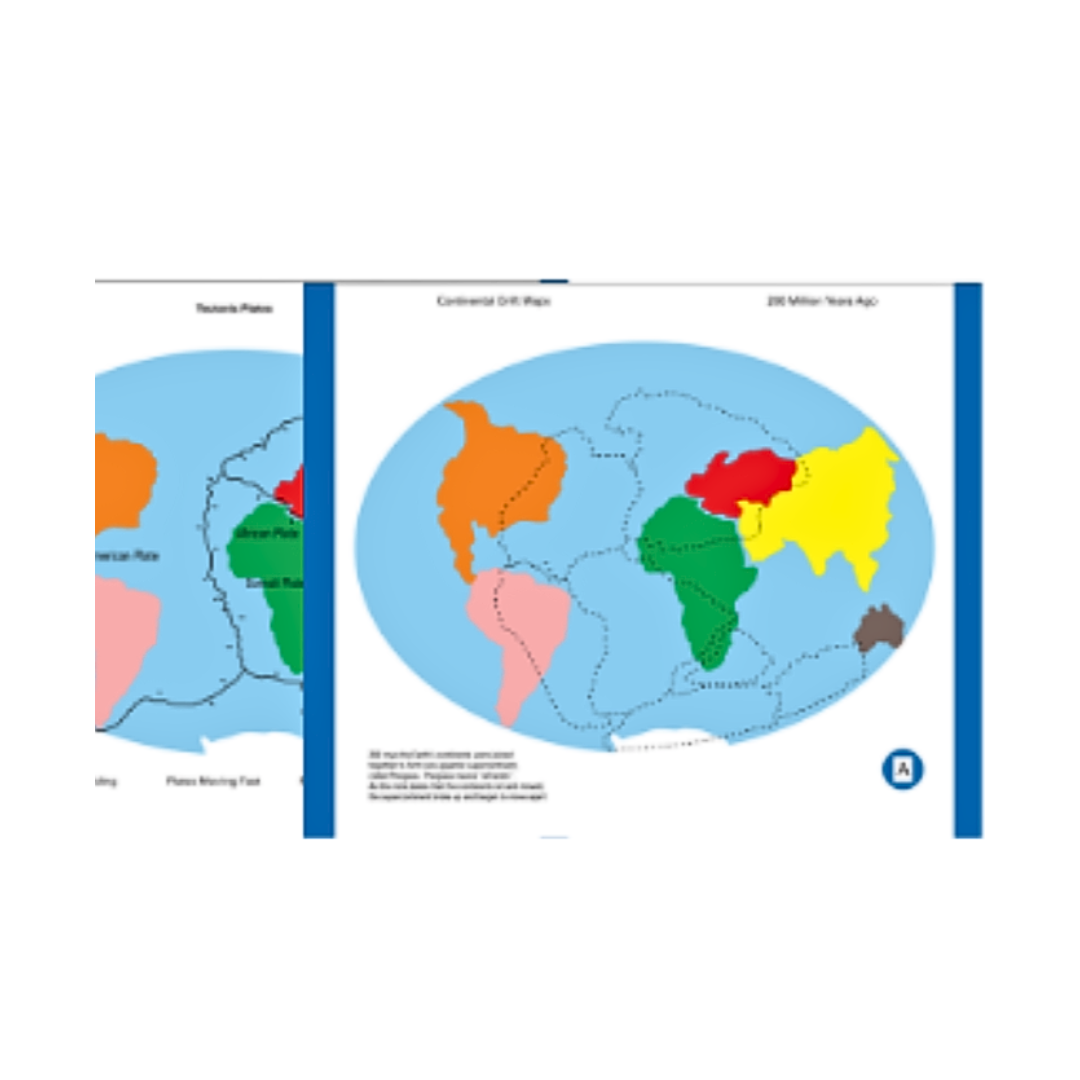 Tectonic Plates in Cabinet, set of 7 Plates