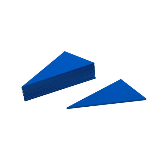 Box of Blue Triangles