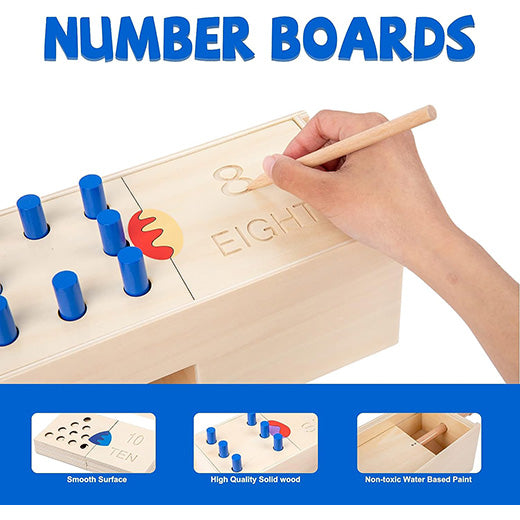 Large Numeral Boards and Drop Game