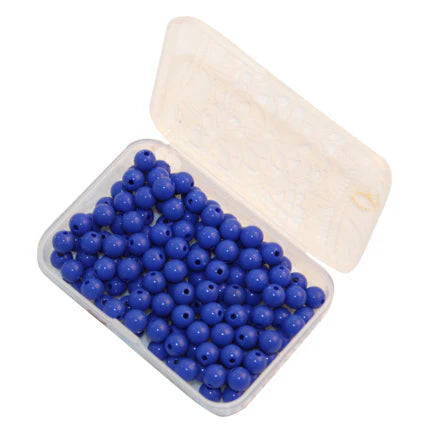100 Blue Beads with Plastic Box