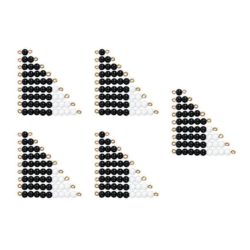 5 Pairs of Bead Stairs 1-9 ( Black & White)