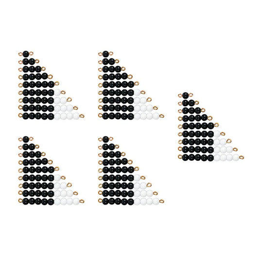 5 Pairs of Bead Stairs 1-9 ( Black & White)