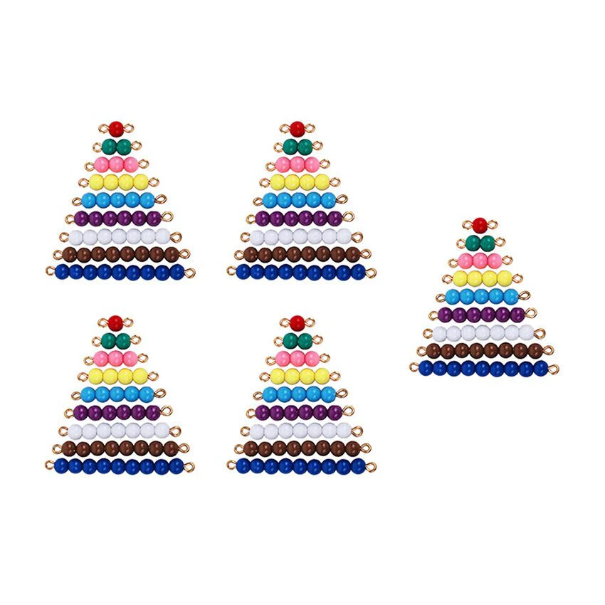 5 Sets of Colored Bead Stairs 1-9