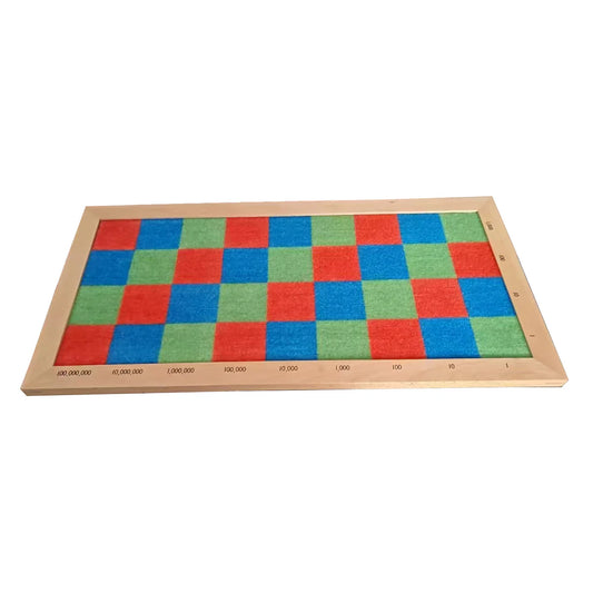 Checker Board -wood surface, fabric top