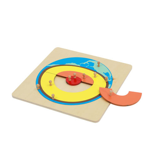 Layers of the Earth Wooden Puzzle
