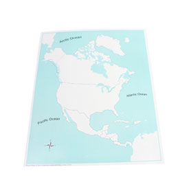 North America Control Map (Unabeled)-PVC