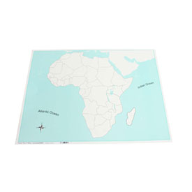 Africa Control Map (Unlabeled)-PVC
