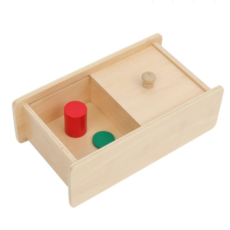 Wooden Box With Sliding Lid