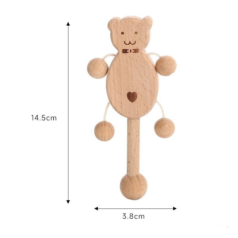 Small wooden rattles