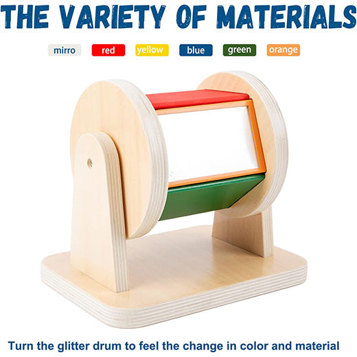 Medium Size Spinning Drum with Texture Materials