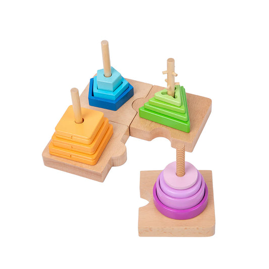 4 in 1 Shape Color Sorting Toys Twist & Sort Dowel