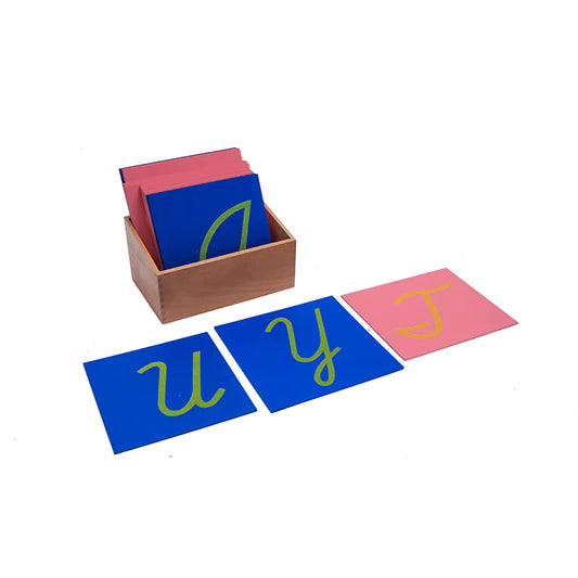 Capital Case Sandpaper Letters Cursive, with Box