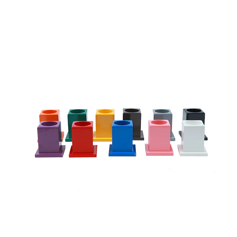 Set of 11 Colored Pencil Holders
