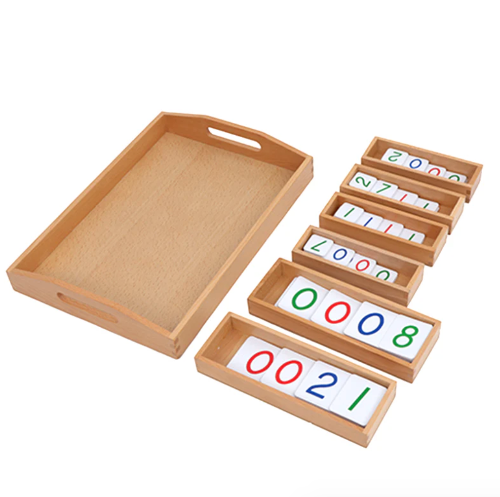 Golden Bead Material, Individual/Plastic Cards