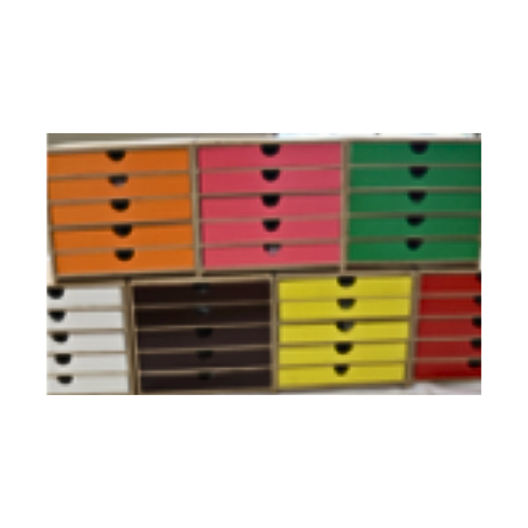 Continent Cabinets with color coded geography cards