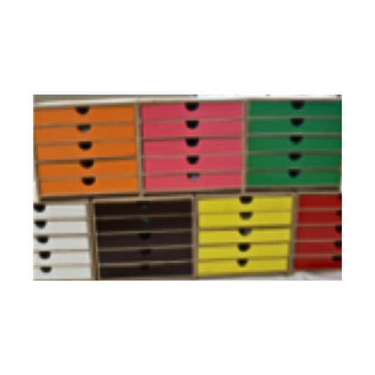 Continent Cabinets with color coded geography cards