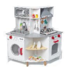 Large Simulation Kitchen Cooking Set 11 --(corner style)- Solid wood+MDF