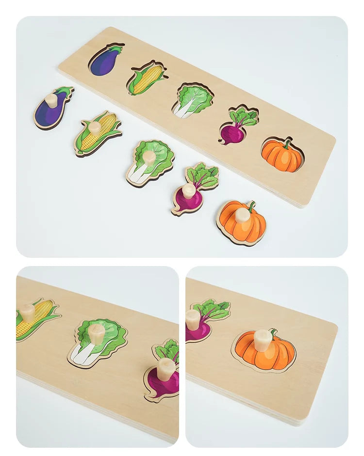 Vegetables Puzzle with Handle