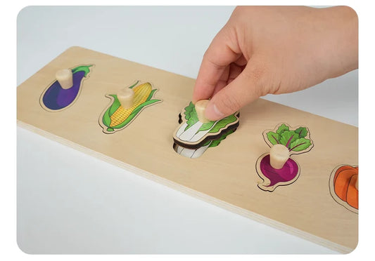 Vegetables Puzzle with Handle