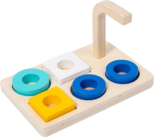 Rings on Peg Curved Horizontal Pins