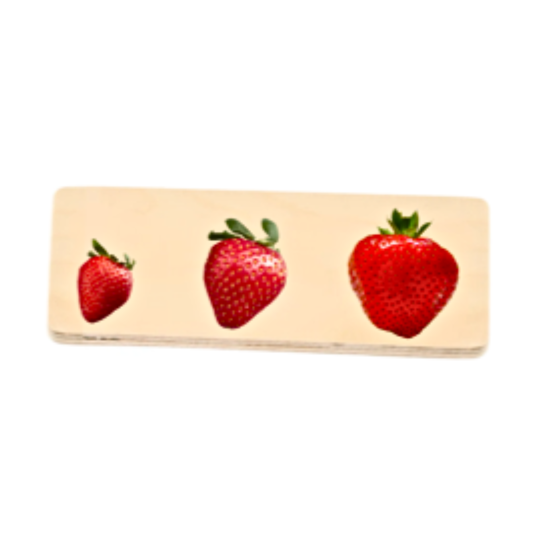 Whole Piece Puzzle: Decreasing Size Strawberry