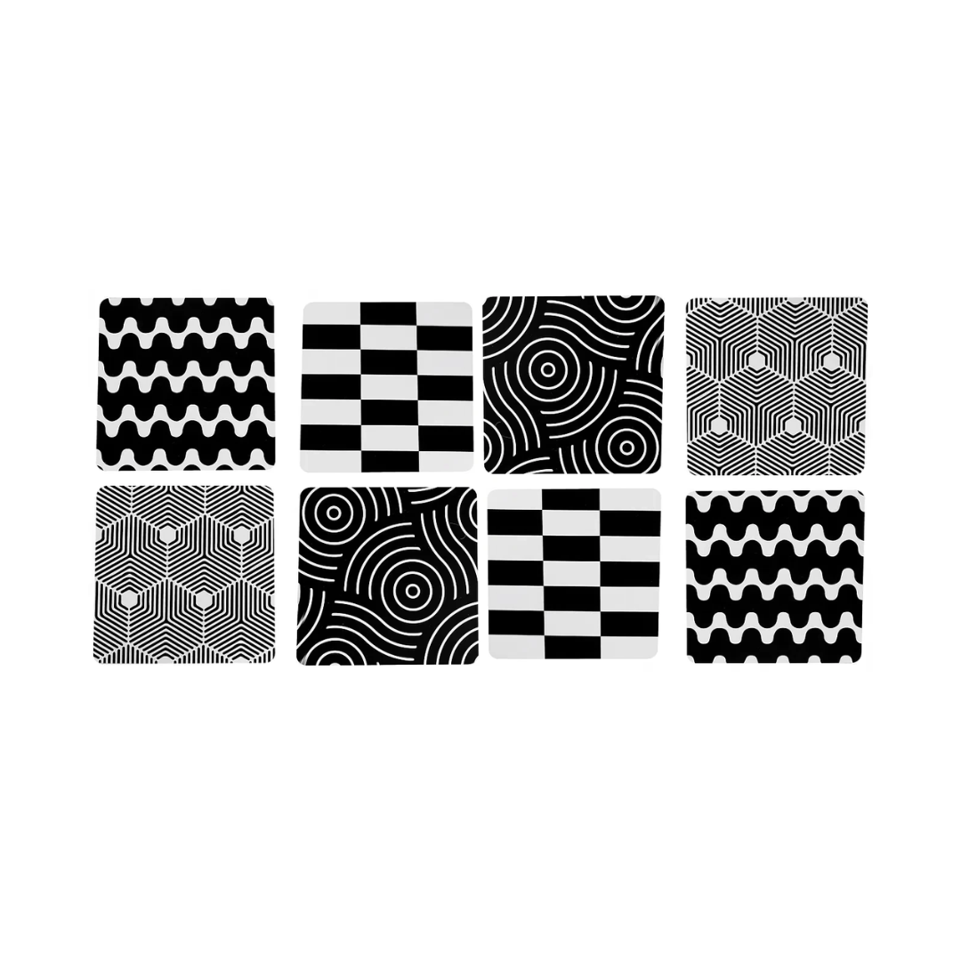 Complex Black and White Cards