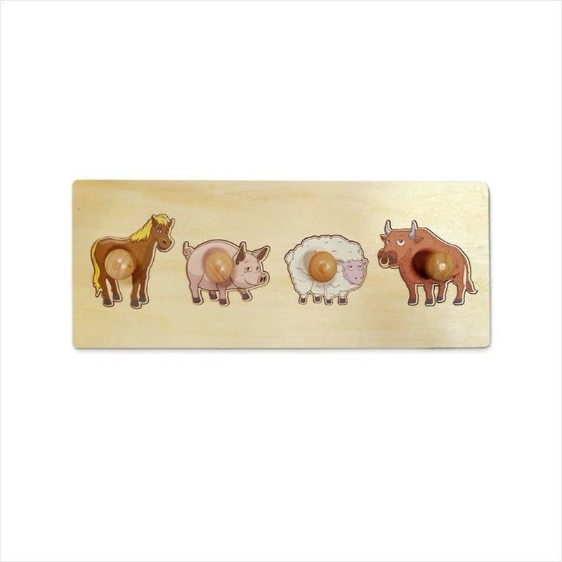 Farm Animals Puzzle with Handle