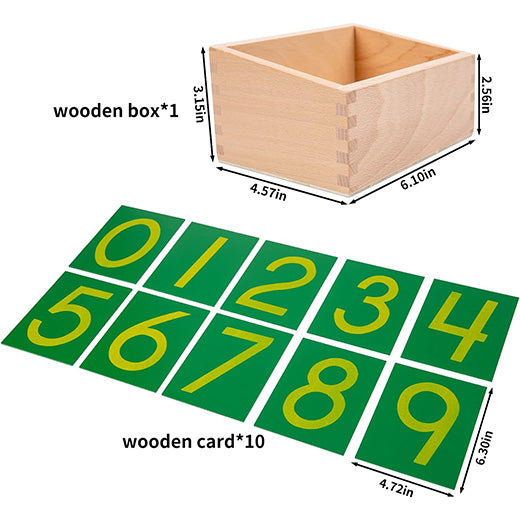 Sandpaper Numerals With Box-1