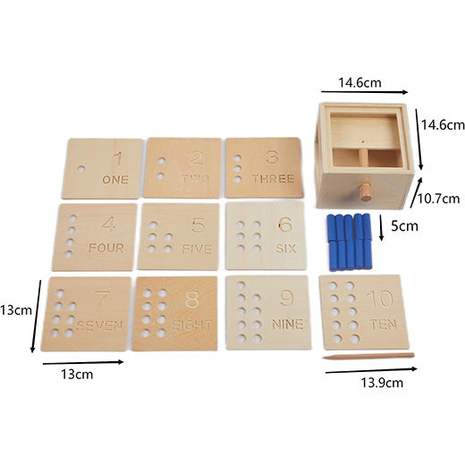 Small Numeral Boards and Drop Game