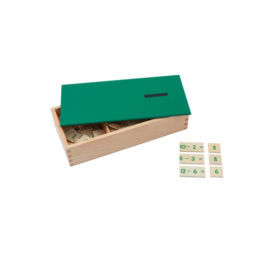 Subtraction Equations and Differences Box