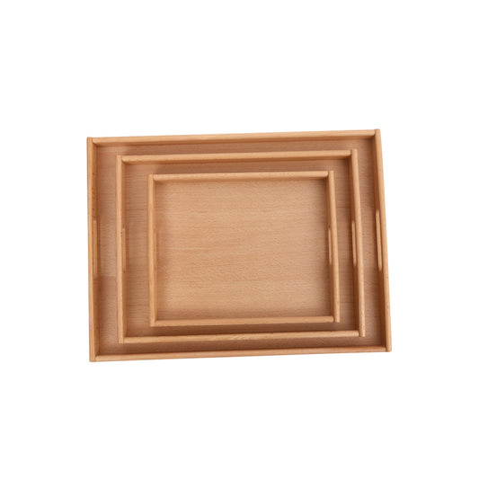3 Wooden Trays