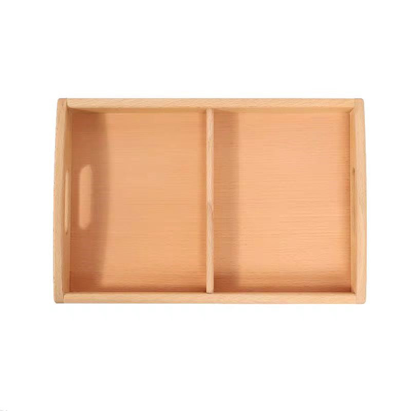 Wooden Tray with Compartments
