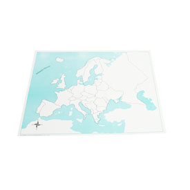 Europe Control Map (Unlabeled)-PVC