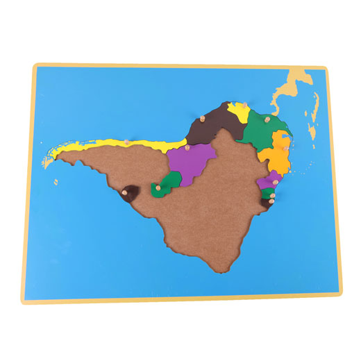 Puzzle Map of South America