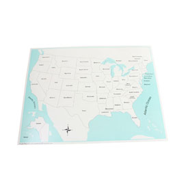 USA Control Map (Labeled)-PVC