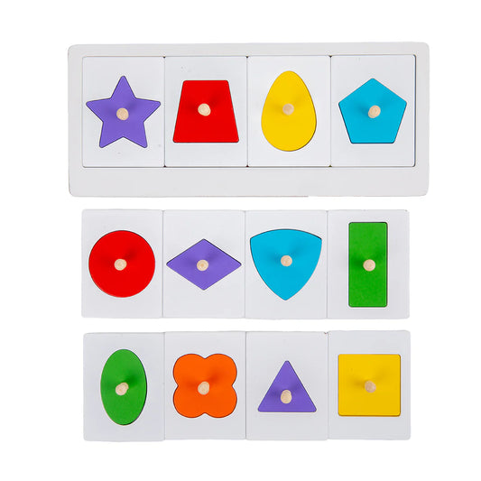 Colorful Multiple Shape Puzzles (24 Pieces)