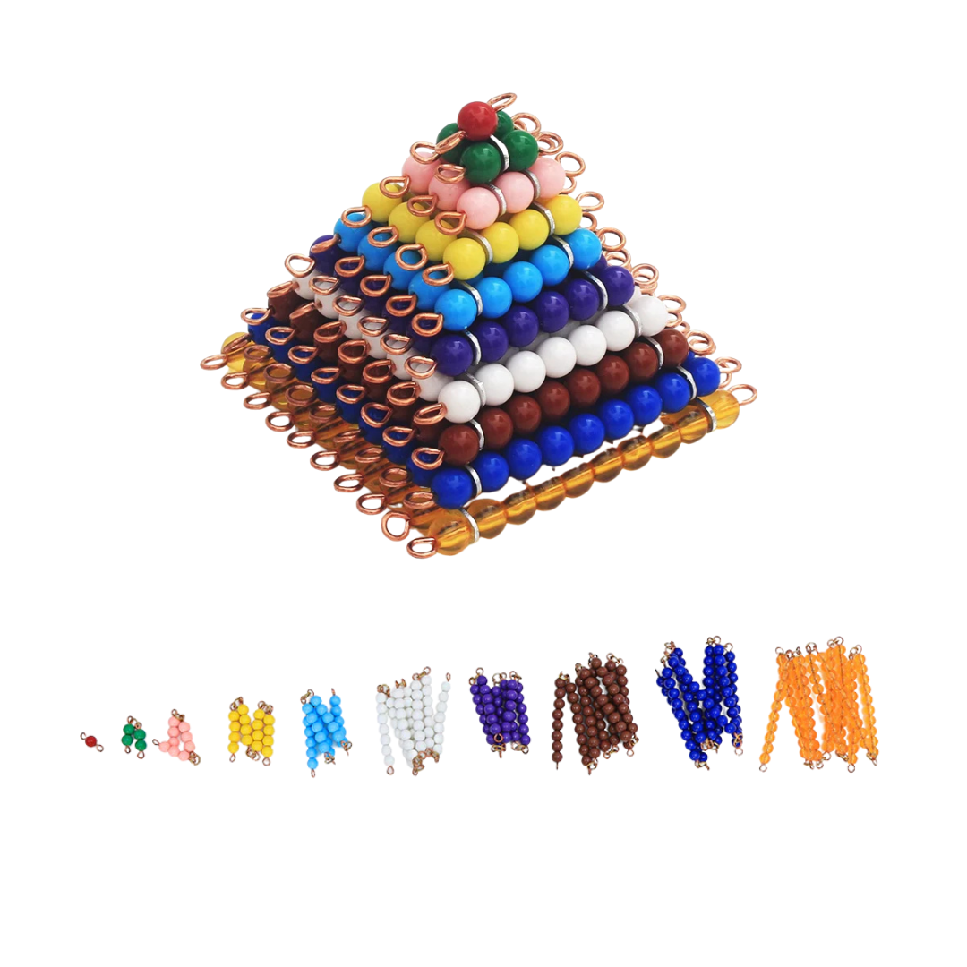 Bead Squares and Short Chains for Skip Counting