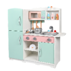 Large Simulation Kitchen Cooking Set with Refrigerator 2- Solid wood+MDF