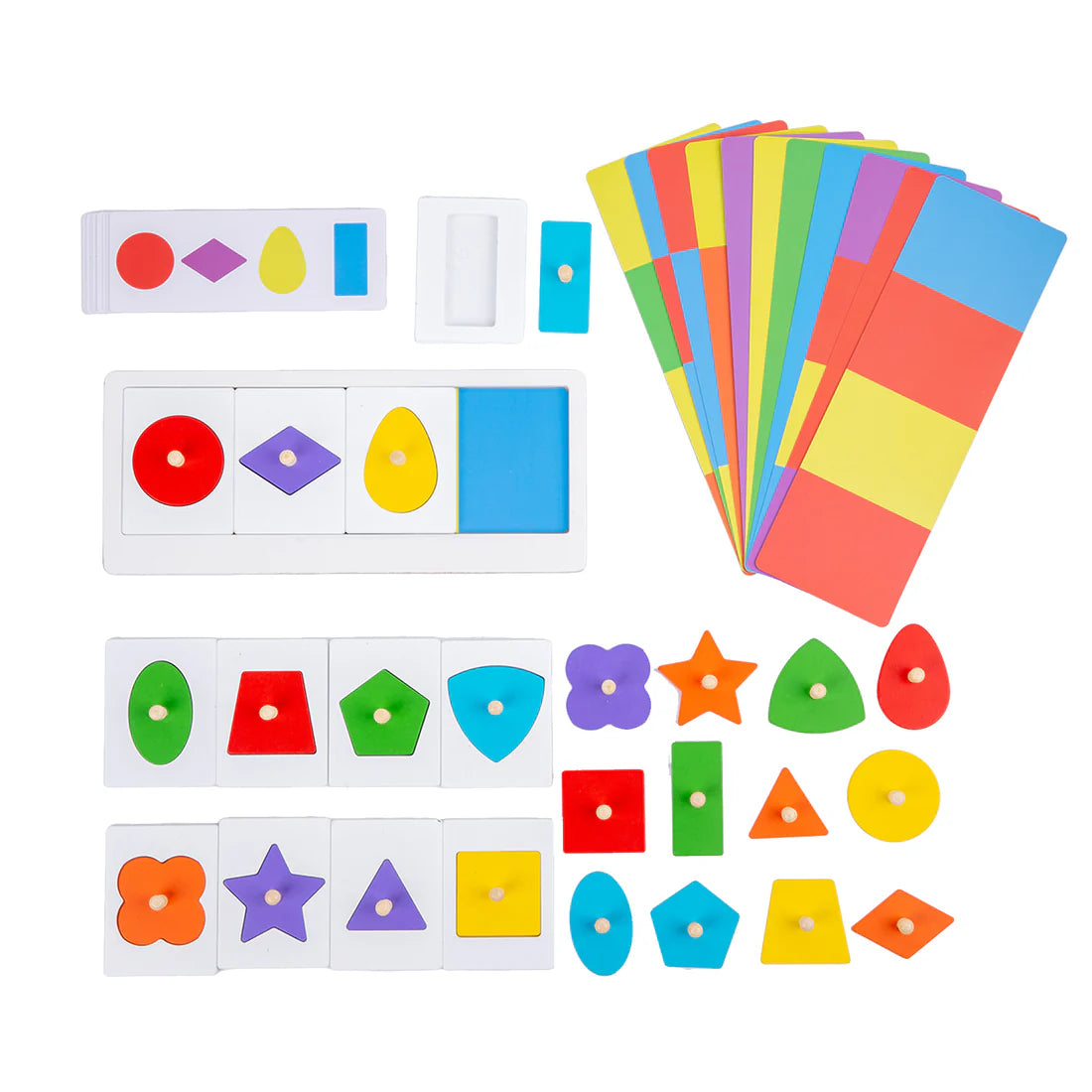 Colorful Multiple Shape Puzzles (24 Pieces)