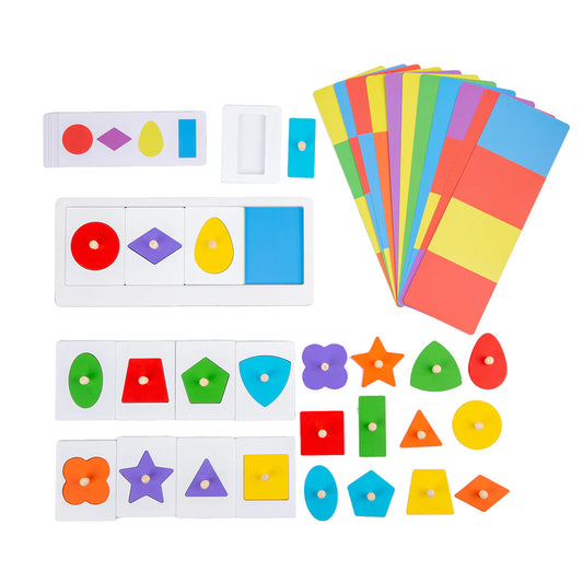 Colorful Multiple Shape Puzzles (24 Pieces)