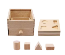Montessori Mail Box - Natural Shapes Drawer