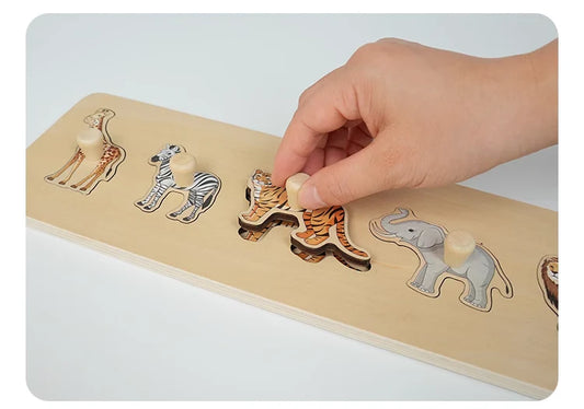 Wild Animals Puzzle with Handle