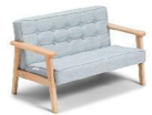 Two person children's sofa-beechwood+cotton